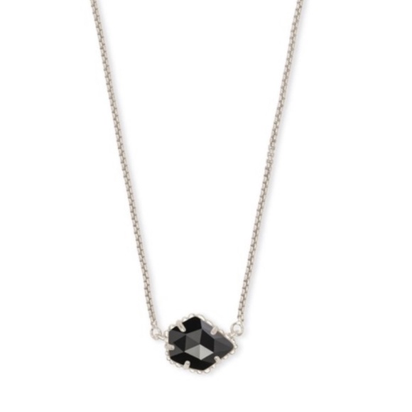 KENDRA SCOTT • Tess Black Opaque Glass Necklace